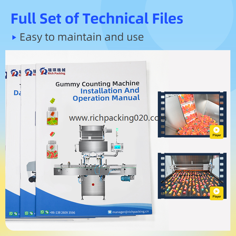 RQ-DSL-16R Gummy Bottle Filling Machine