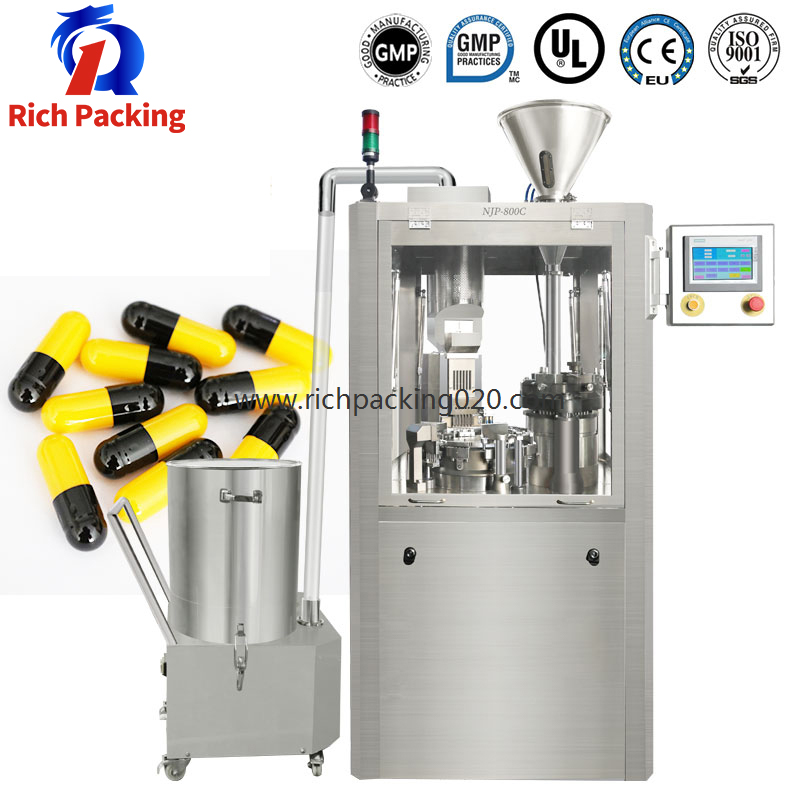 Njp 800c Automatic Powder Pellet Hard Gel Capsule Filling Machine